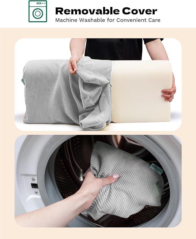 Bed Rail Bumpers Protector, Hospital Bed Rails Padding, Loft Beds and Bunk Beds Bumpers Protector, Premium Soft Memory Foam - Anti-Bump | Fall Prevention, Size 27.6 x 5.5 x 11.8 Inches, Gray