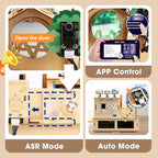 STEM Kits for Kids Age 12+, ACEBOTT IoT Smart Home Kit for Teens, STEM Toys Compatible with Arduino & Scratch, Coding Set with House Building, Sensors & App Control, Gift for Teens & Adults