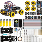 Smart Robot Car Kit Compatible with Arduino, Robotics for Kids Ages 8-12 12-16, Electronic Programming Project/STEM Science Kits Coding Gifts for Adults and Youths