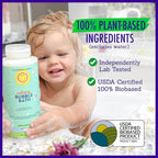 California Baby Calming Lavender Bubble Bath | 100% Plant-Based Kids Bubble Bath | Gentle Baby Bubble Bath | Free Bubble Wand | 384 mL / 13oz