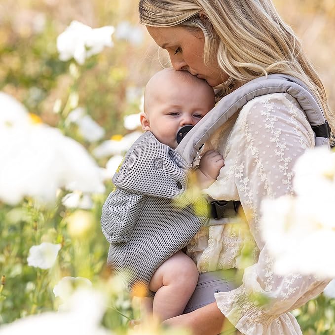 LÍLLÉbaby Complete Airflow Ergonomic 6-in-1 Baby Carrier Infant to Toddler with Lumbar Support (7-45 Pounds), 360 Degree Baby Wearing, Inward and Outward Facing (Silver)