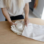 mushie Water Resistant Wet Bags | Large & Small Reusable Storage Bag for Baby Items and Travel | Zippered Pockets with Handle | Machine Washable, Set of 2 (Tradewinds)