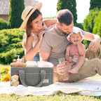 PeraBella Baby Diaper Caddy Organizer with Handle, Boy & Girl Shower Gift Basket, Portable Diaper Storage Basket Bin for Wipes, Newborn Baby Essentials Registry Search Must Haves, Car Caddy Organizer