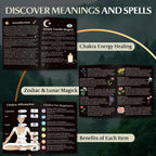 Witchcraft Supplies Kit, 150Pack Wiccan Supplies and Tools Witchy Gifts for Beginners, Dried Herbs, Crystals, Candles, Green Witch Altar Starter Spell