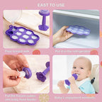 KingKam Baby Breastmilk Popsicle Molds & Baby Fruit Feeder Combo (2 Pack), Breastmilk Popsicle Molds for Teething Relief, BPA Free Silicone Feeder Teether Pops for Babies Infant Self Feeding, 4m+