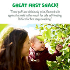 Little Bellies Organic Puffs Variety Pack, Blueberry & Apple and Cinnamon (Pack of 18)