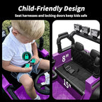 12V Kids Ride on Car Truck, Kids Electric Vehicles Car Ride on Toy for Toddlers 3-5 with Remote Control - Purple