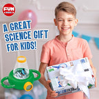 Science Kid Bug Catcher Kit, FunKidz Outdoor Activities Gift Butterfly Bug Habitat with Magnified Viewer Bug Catching Kit for Boys 3-12 Includes Net Catcher, Tweezers, Record Lists