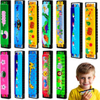 UPINS 10Pcs Harmonica,16 Holes Cartoon Harmonica Musical Instrument,Beginners for Musical Party for Music Class(10 Styles)