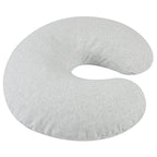 Onacosht 100% Organic Cotton Nursing Pillow Cover Soft Breathable Jersey Feeding Pillow Slipcover Fits Standard Infant Nursing Pillow or Positioner for Baby Boy and Girl, Grey Heather