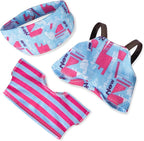 Clothes for 6.7in/17cm Doll, Set of 4 Cute Doll Accessories Includes Doll Hat+T-Shirt+Bib Pants+Shoes Set Premium Fashion Outfit for Collectors Unique Gift (Style D2)