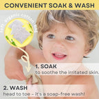 Organic Oatmeal Bath Soak for Baby, Kids & Sensitive Skin – Washes & Soothes Eczema, Diaper Rash, and Dry Itchy Skin – Soap Free, 100% Natural & Fragrance-Free, 3 Packs – Made in USA by mogimogi baby