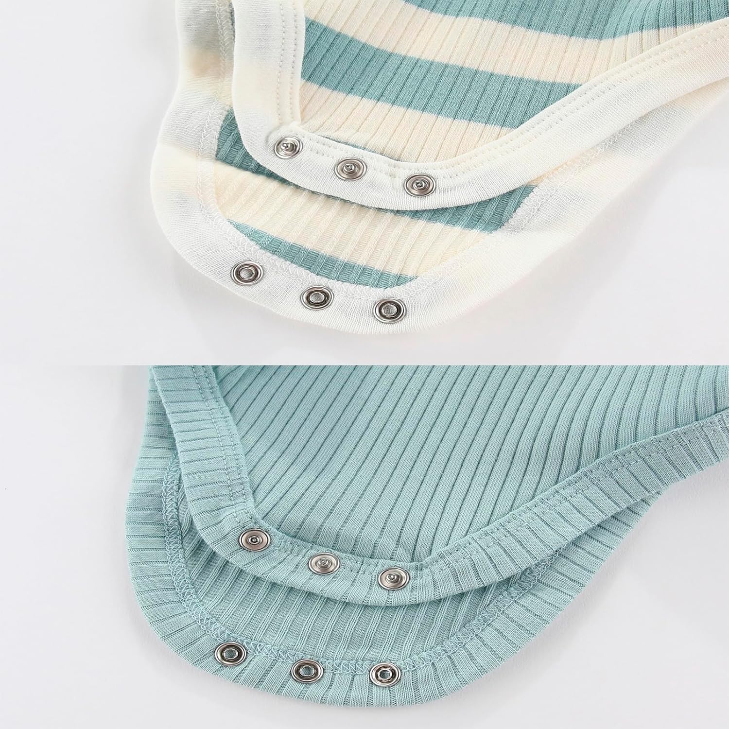 Newborn Baby Short Sleeve Bodysuit Cotton One-Piece Baby Clothes 5-Pack, 0-12 Months