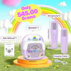 Mini Karaoke Machine for Kids Girls: Unicorn Portable Bluetooth Speakers with 2 Wireless Mic Toys for Girls Age 4-6 7 8 9 Years Old Girl Gifts Birthday Gifts for 5 6 7 8 9 10 11 Years Teens Purple