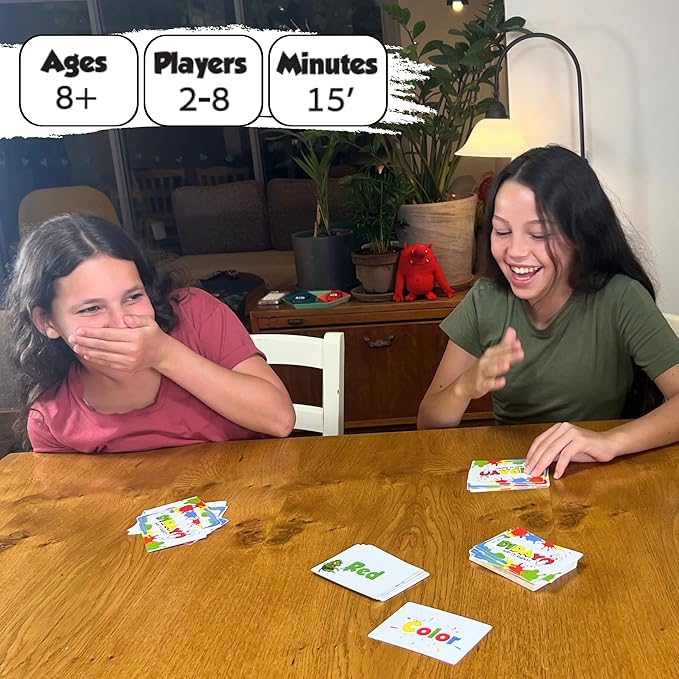 DiDaYo - Fast Paced Family Games, Brain Teaser Card Game for Kids 8-12, Ideal Speed Color Game for Teens and Adults, Fun Slumber Party Games, 2-8 Players, Travel Friendly