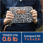 Keep Going Travel First Aid Kit for Kids – 130 Pc.for Purse, Diaper Bag, Backpack, & Suitcase, with Latex-Free Bandages – 7 x 5 x 2 in. Travel First Aid Kit TSA-Approved