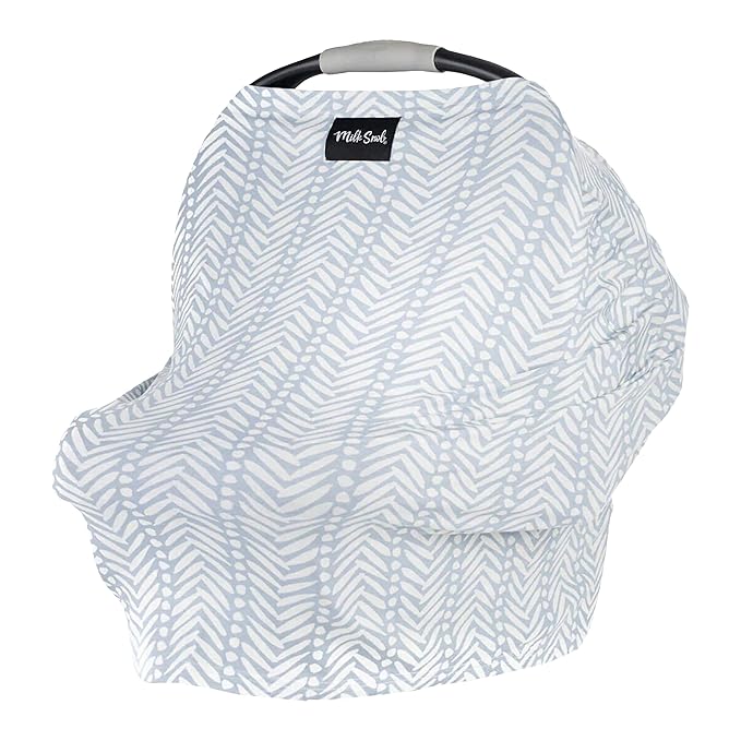 Milk Snob Original 5-in-1 Cover - Added Privacy for Breastfeeding, Baby Car Seat, Carrier, Stroller, High Chair, Shopping Cart, Lounger Canopy - Newborn Essentials, Nursing Top, Soho