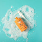 Dabble & Dollop Citrus Kiss Bundle, Natural Bubble Bath, Body Wash & Shampoo for Kids, Paraben & Sulfate Free, Vegan, Gluten-Free, Tear-Free, Tangerine, Vanilla, Lemon (Set of 3)