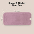 5-Pack Cotton Muslin Burp Cloths Baby Girls, Boys - Soft & Absorbent Spit Up Burp Rags, Large Muslin Towel, Cotton Wash Cloths for Babies, Newborn, Infant, No Shrink,Durable (Lavender)