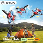 4DRC V31 Foam RC Planes Remote Control Airplanes for Kids Adults 4-7 8-16, Remote Control Planes Fighter Jet with Light, 360° Flip Fighter Jet Toy, Gravity Sensing, Stunt Roll, Gifts for Kids Boys