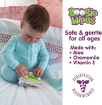 Baby Wipes Unscented by Boogie Wipes, Wet Wipes for Face, Hand, Body & Nose, Made with Vitamin E, Aloe, Chamomile and Natural Saline, 30 Count, Pack of 6