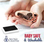 Circa Print Baby Soccer Ball Handprint Kit, Ink Pad for Hand and Footprints - Unique Keepsake for Dads, Baby Shower Present for Moms, Newborn Gift