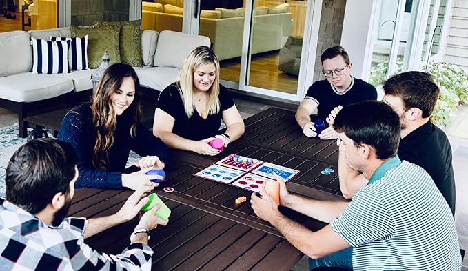 That's Spot On! Best Bluffing Strategy Game - Board, 6 Cups, 12 Tokens, 30 Dice – 2 to 6 Players, Ages 12+, Family Fun or Game Nights with Friends