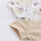 Baby Girl Romper Button Jumpsuit Summer Infant Boy Clothes for 0-24 Months