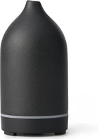 VIVITEST Diffusers for Home, 200ML Stone Essential Oil Diffuser, Ceramic Oil Diffuser,Ultrasonic Aromatherapy for Office (Black)