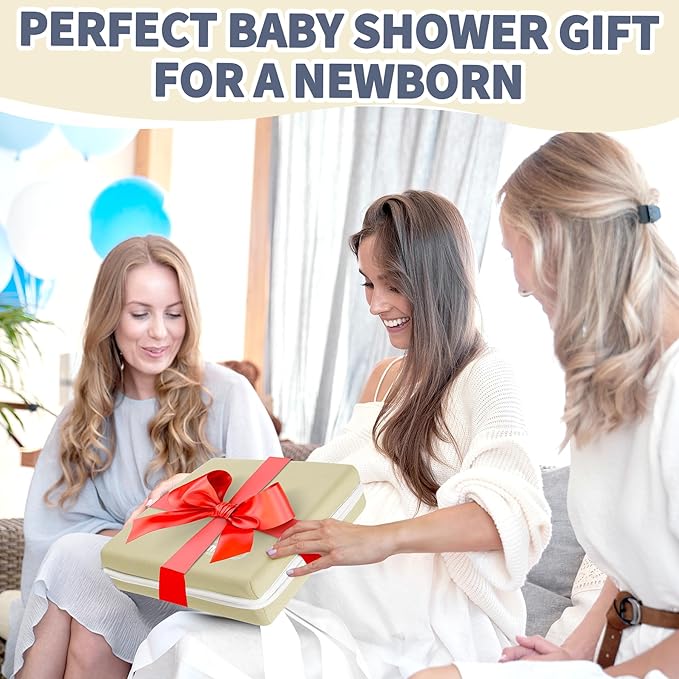 URMYWO Bath Kneeler and Elbow Rest Pad Set - 1.5" Thick Baby Bath Kneeler Pads with Toys Organizer, Anti-Slip Cozy Knee & Arm Support Bathtub Mat, Quick Dry Kneeling Pad for Baby Bath Time