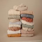 mushie Extra Soft Muslin Fitted MINI Crib Sheet | 24"x 38" (Tradewinds)