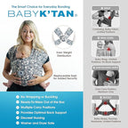 Small-Petite Original Baby K'tan Baby Carrier: #1 Easy Pre-Wrapped, Soft, Slip-On, No Rings, No Buckles | 5 in 1 Baby Sling Gift | Infant Wrap for Newborn to Toddler up to 35lb Women 2-4, Men up to 36