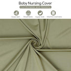 Nursing Cover & Baby Nursing Poncho,Multi Use Breastfeeding Cover for CarSeat Canopy, High Seat Cover, Stroller Cover, Shopping Cart Cover,Nursing Scarf for Boy and Girl by Kefee Kol (Green)