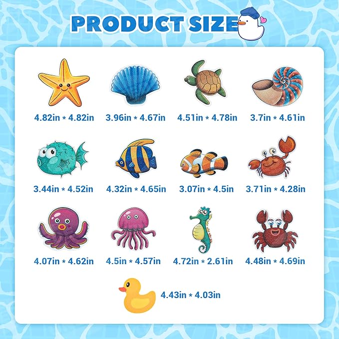 UNEEDE Kids Bathtub Mat with 24PCS Non Slip Bathtub Stickers, Non Slip Shower Mat for Toddlers, Washable Anti Slip Tub Surface, Soft Rubber Mat for Bathtub Shower, Waterproof Bathtub Essentials