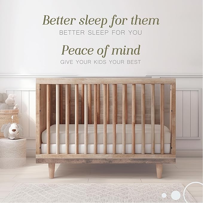 Bella Coterie Luxury Bamboo Viscose Crib Sheet | Organically Grown | Ultra Soft | Cooling for Better Sleep | Deep Pocket Fitted Sheet for Crib & Toddler Mattress | 100% Organically Grown [Dune]