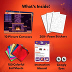 Skillmatics Foil Fun - Halloween, No Mess Art for Kids, Craft Kits, DIY Creative Party Activity, Trick or Treat, Gifts for Girls & Boys Ages 4, 5, 6, 7, 8, 9