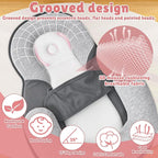 Baby Wedge Pillow for Infant with Safety Strap, Reflux Baby Pillow, Relief & Spit-Up Prevention, Removable Cover for Breastfeeding, Bottle Feeding