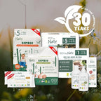 Naty Compostable XXL Baby Wipes - Unscented, 100% Plant-Based, Plastic-Free, Fragrance-Free, Hypoallergenic for sensitive skin and Dermatologically Tested (XXL - 600 Count - 12 Packs of 50)