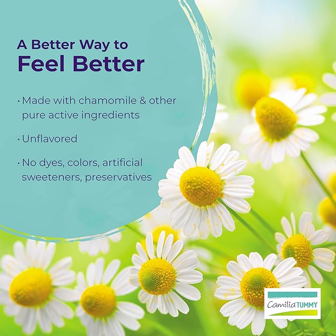 Boiron Camilia Tummy for Colic, Painful Gas, Bloating, & Fussiness- Sterile and Non-Drowsy Liquid Doses - 30 Count