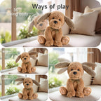 OR OR TU Baby Animated Plush Dog, Interactive Singing Talking Puppy Dog Musical Stuffed Animal Toys, 10”