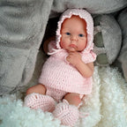 12" Micro Preemie Full Body Silicone Baby Doll Girl Carina Lifelike Reborn Doll Surprice Children Anti-Stress-A