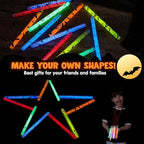 JOYIN 30 Pcs Halloween Glow Sticks Bulk Party Pack, Hanging Wands in 8 Design, 6 Color Light Up Stick for Kid Glow in The Dark Halloween Party Favor Supplies, Goodie Bag Filler, Trick or Treating Gift
