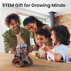 Sillbird Robot Building Kit with Remote Control Gifts for Kids Boys Ages 8-12, STEM Coding Robotic Technic Tracked Racer Car Toys for Birthday - Build 4in1 Model with 631 Pieces