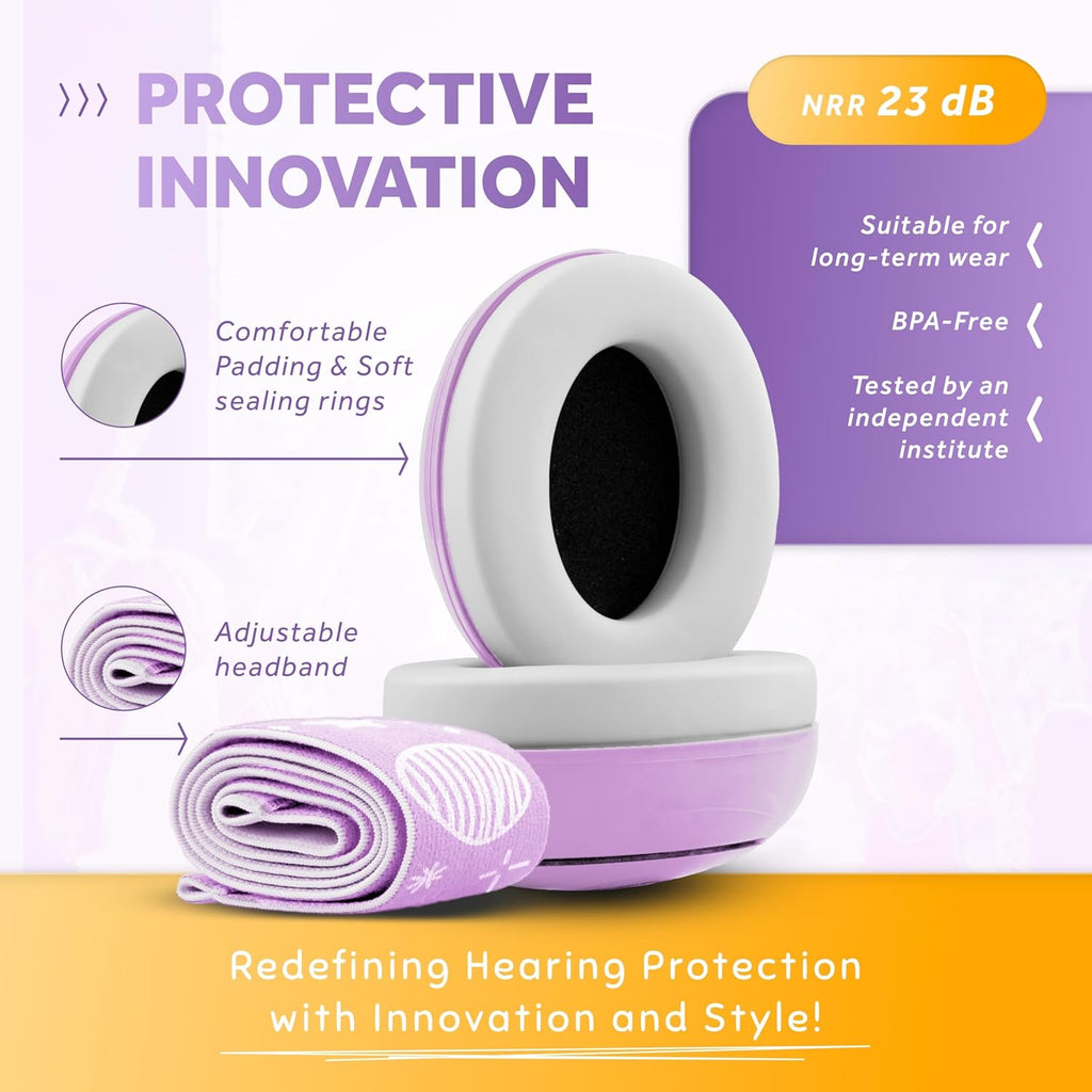 Schallwerk ® Mini+ Baby Ear Muffs – Infant Noise Cancelling Headphones, Toddler Ear Protection, Baby Headphones for Noise