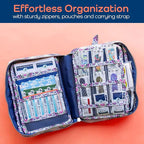 KeepGoing Large Home First Aid Kit for Kids – 270 Pc. for Car, Home, Dorm, & Boat with Latex-Free Bandages – 10 x 7 x 3.5 in. Travel First Aid Kit (Boho)