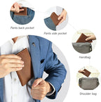 Genuine Leather Passport Holder Handmade Passport cover Lightweight Travel Bifold Passport Wallet brown