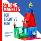 Playmags Magnetic Figures Community Set of 15 Pieces - Play People Perfect for Magnetic Tiles Building Blocks - STEM Learning Toys Children – Magnet Tiles Expansion Accessories Pack (Styles May Vary)