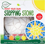 Creative Roots Mosaic Sun Stepping Stone Kit, Includes 7-Inch Ceramic Stepping Stone & 6 Vibrant Paints, DIY Garden Stone for Kids Ages 6+