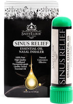 Nasal Inhaler for Sinus Relief, Made with Organic Essential Oils - Aromatherapy Stick with Peppermint & Tea Tree for Stuffy Nose & Congestion