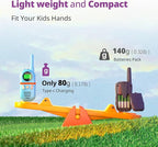 Walkie Talkies for Kids Rechargeable,Toys for Boys and Girls Ages 3-12, 3 Pack Long Range 2-Way Radios, Birthday Gifts,Christmas Stockings, Outdoor Play, Family Games, Hiking Camping Gear